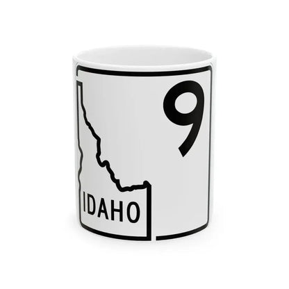Idaho 9 1955 (Idaho) (Road Sign) White Coffee Mug 11oz - Go Mug Yourself