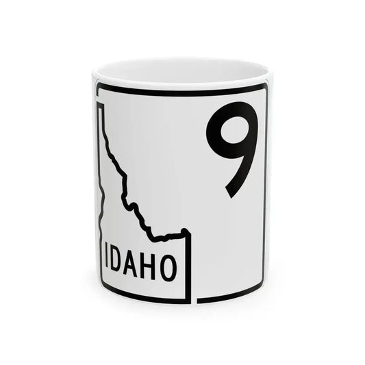 Idaho 9 1955 (Idaho) (Road Sign) White Coffee Mug 11oz - Go Mug Yourself