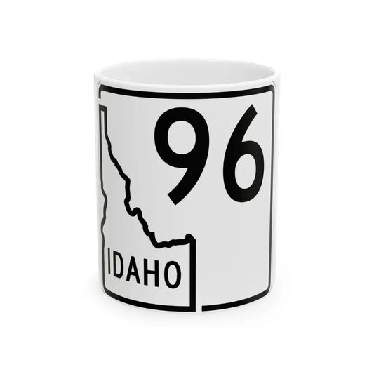 Idaho 96 1955 (Idaho) (Road Sign) White Coffee Mug 11oz - Go Mug Yourself