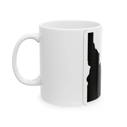 Idaho blank (Idaho) (Road Sign) White Coffee Mug - Go Mug Yourself