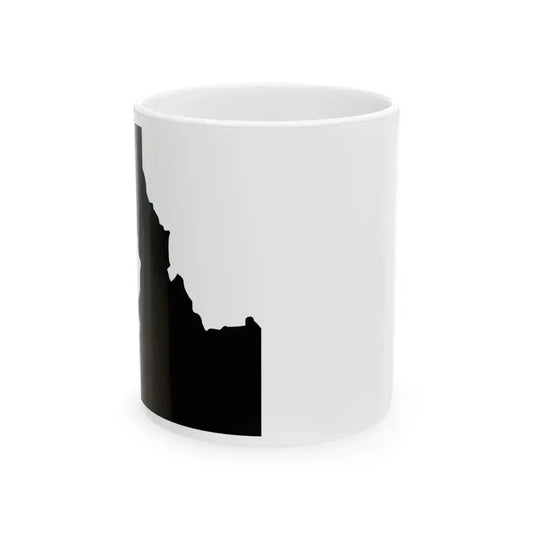 Idaho blank wide (Idaho) (Road Sign) White Coffee Mug 11oz - Go Mug Yourself