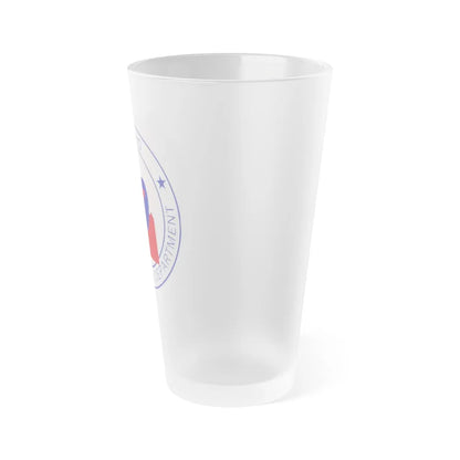 Idaho Department of Transportation - Frosted Pint Glass 16oz-Go Mug Yourself