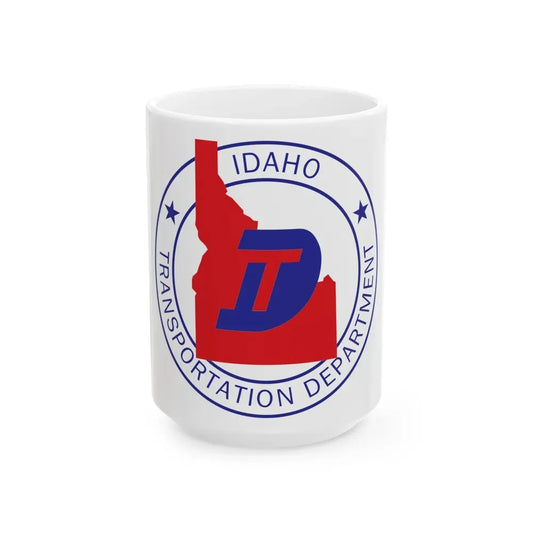 Idaho Department of Transportation - White Coffee Mug 15oz - Go Mug Yourself