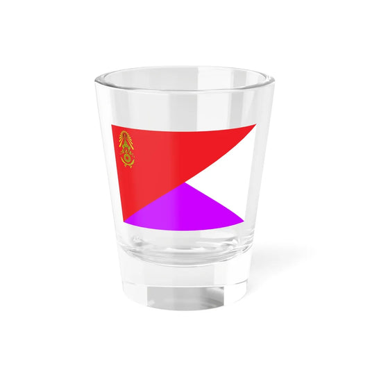 Identification Flag Thai Army Battalion Signal (Thailand) Shot Glass 1.5oz 1.5oz - Go Mug Yourself