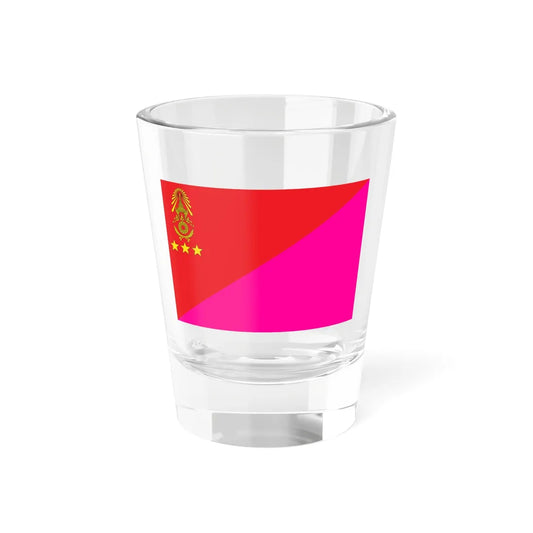 Identification Flag Thai Army Corps (Thailand) Shot Glass 1.5oz 1.5oz - Go Mug Yourself