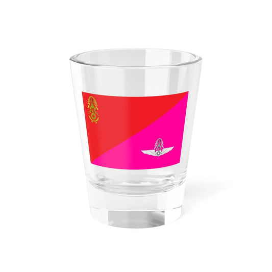 Identification Flag Thai Army Regiment Flying Unit (Thailand) Shot Glass 1.5oz 1.5oz - Go Mug Yourself