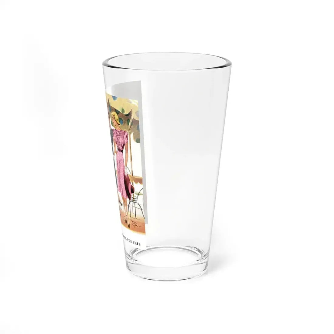 If It's Sheer, It's Chic, McCall's, June 1938 - Pint Glass 16oz - Go Mug Yourself