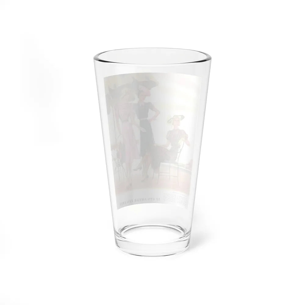 If It's Sheer, It's Chic, McCall's, June 1938 - Pint Glass 16oz-Go Mug Yourself