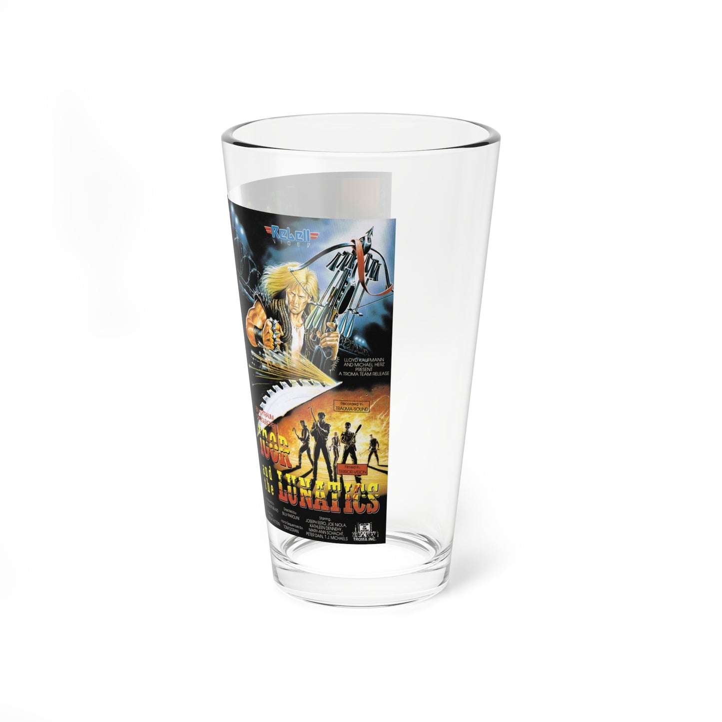 IGOR AND THE LUNATICS (VHS COVER) Pint Glass 16oz-Go Mug Yourself