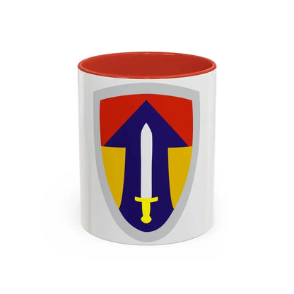 II Field Force Vietnam (U.S. Army) Accent Coffee Mug 11oz Red - Go Mug Yourself