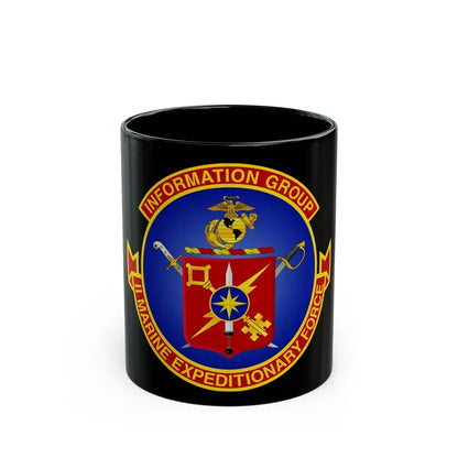 II Marine Expeditionary Force MEF Information Group (USMC) Black Coffee Mug 11oz - Go Mug Yourself