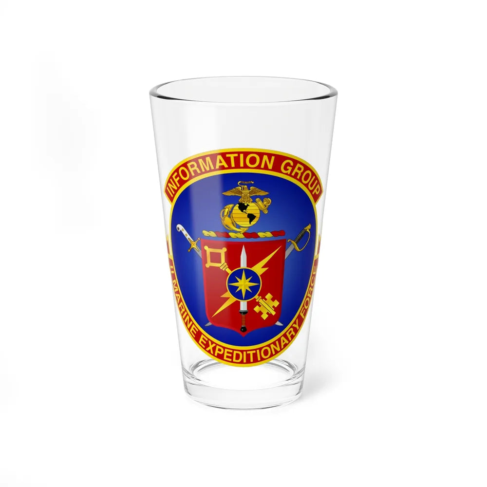 II Marine Expeditionary Force MEF Information Group (USMC) Pint Glass 16oz-16oz-Go Mug Yourself