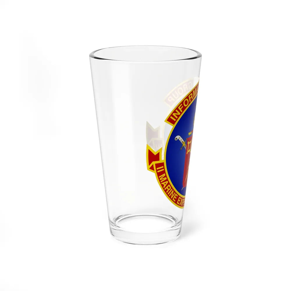 II Marine Expeditionary Force MEF Information Group (USMC) Pint Glass 16oz-Go Mug Yourself