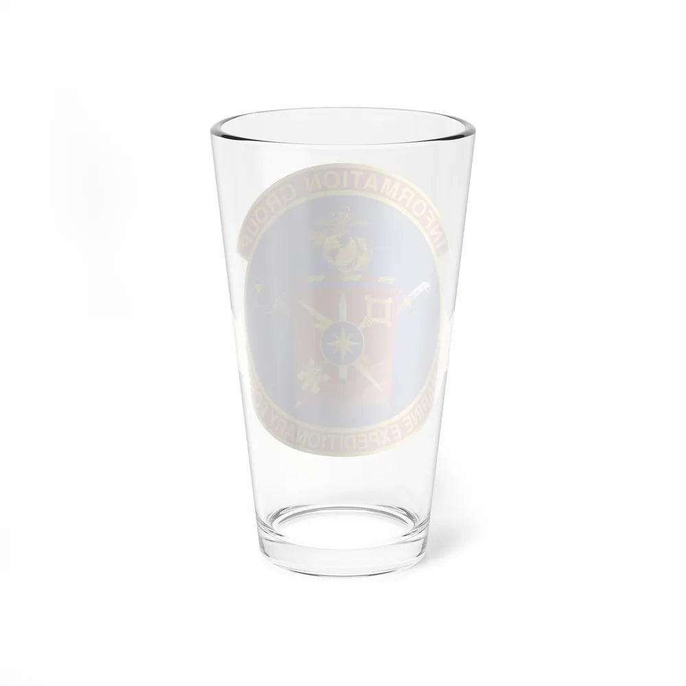 II Marine Expeditionary Force MEF Information Group (USMC) Pint Glass 16oz-Go Mug Yourself