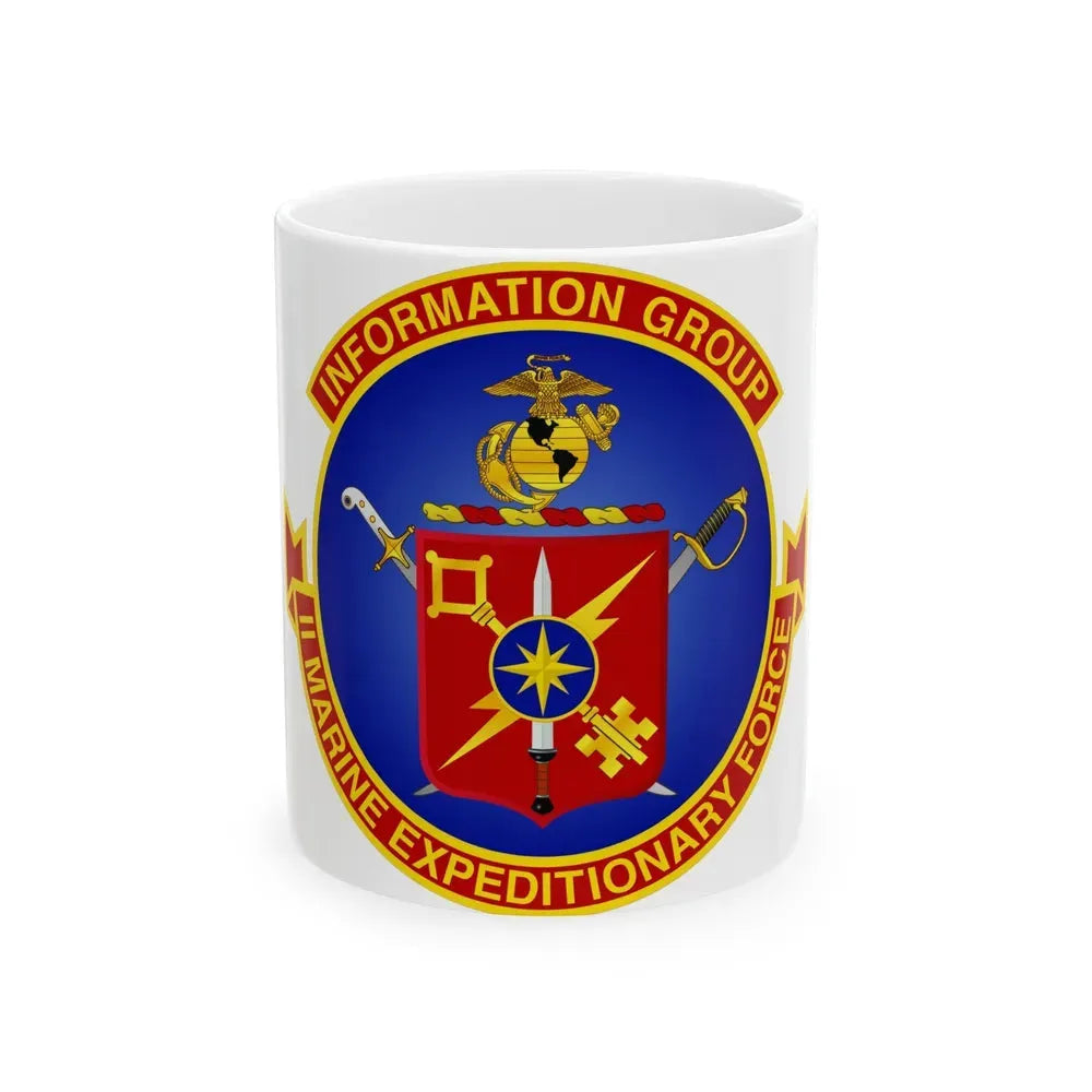 II Marine Expeditionary Force MEF Information Group (USMC) White Coffee Mug 11oz - Go Mug Yourself