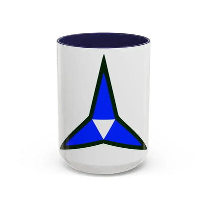 III Corps United States (U.S. Army) Accent Coffee Mug 15oz Navy - Go Mug Yourself