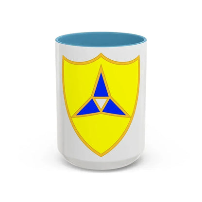 III Corps United States2 (U.S. Army) Accent Coffee Mug 15oz Light Blue - Go Mug Yourself