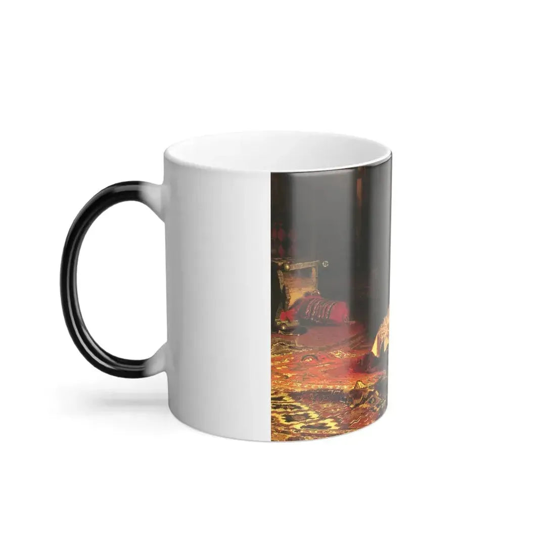 Ilia Efimovich Repin (1844-1930)  Ivan the Terrible and His Son Ivan on November 16th, 1581- Oil on Canv-0 - Color Changing Mug 11oz - Go Mug Yourself