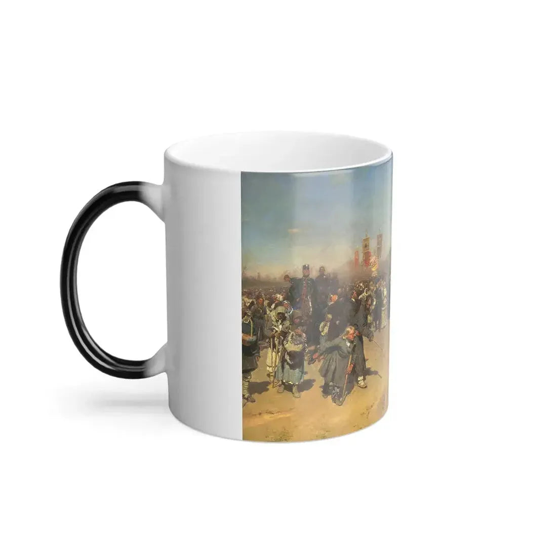 Ilia Efimovich Repin (1844-1930)  Religious Procession in Kursk Province - Color Changing Mug 11oz - Go Mug Yourself