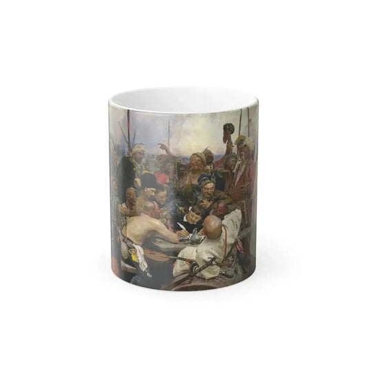 Ilia Efimovich Repin (1844-1930) Reply of the Zaporozhian Cossacks to Sultan Mehmed IV of the Ottoman Em-0 - Color Changing Mug 11oz 11oz - Go Mug Yourself