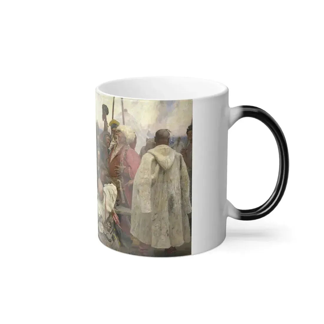 Ilia Efimovich Repin (1844-1930) Reply of the Zaporozhian Cossacks to Sultan Mehmed IV of the Ottoman Em-0 - Color Changing Mug 11oz - Go Mug Yourself