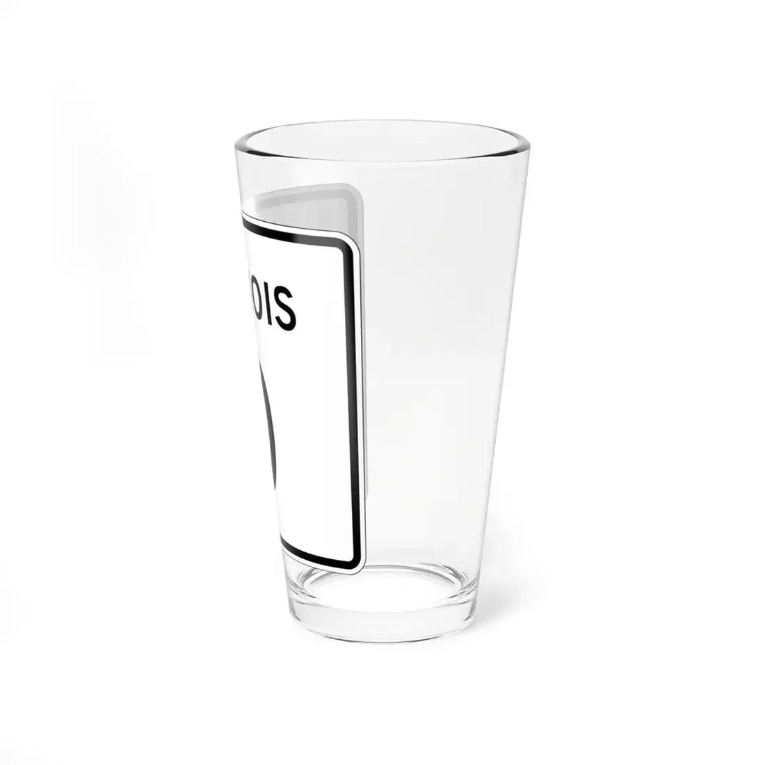 Illinois 0 (Illinois) (Road Sign) Pint Glss 16oz - Go Mug Yourself