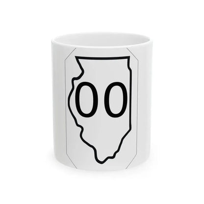 Illinois 00 1926 (Illinois) (Road Sign) White Coffee Mug 11oz - Go Mug Yourself