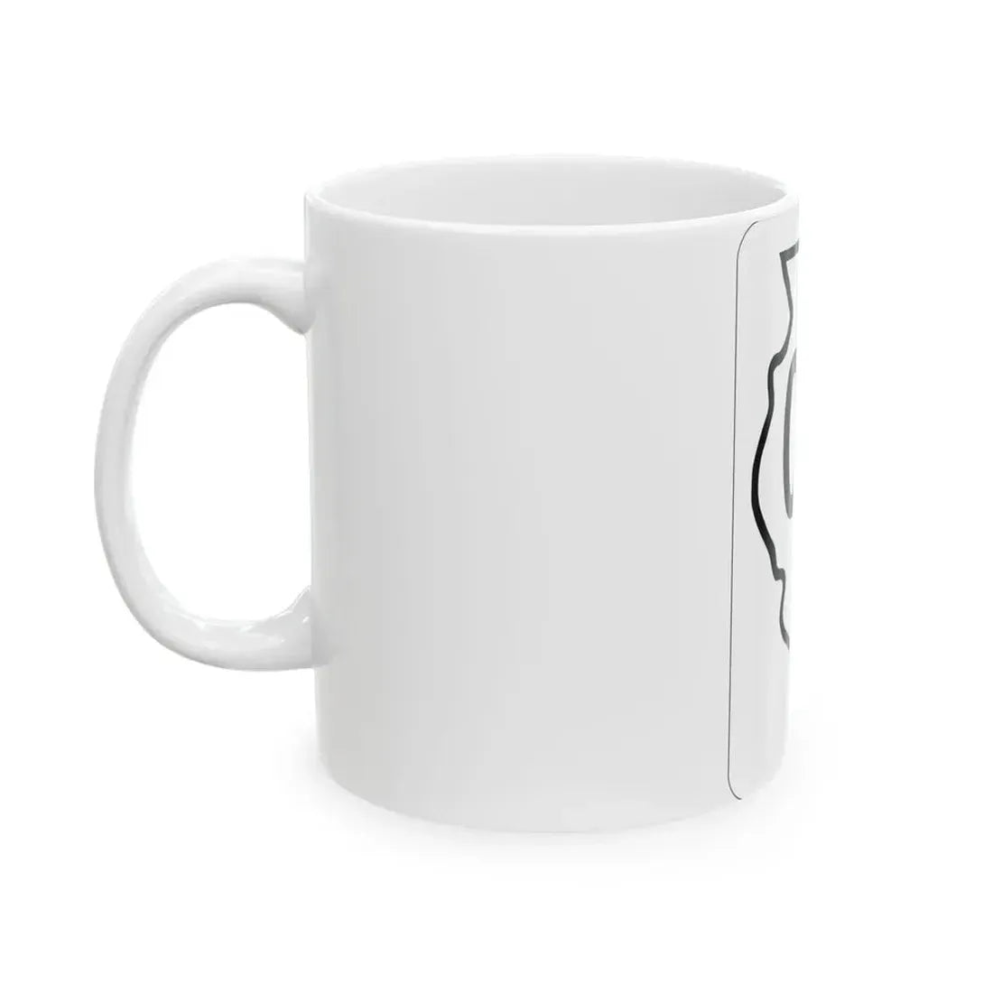 Illinois 00 1950 (Illinois) (Road Sign) White Coffee Mug - Go Mug Yourself