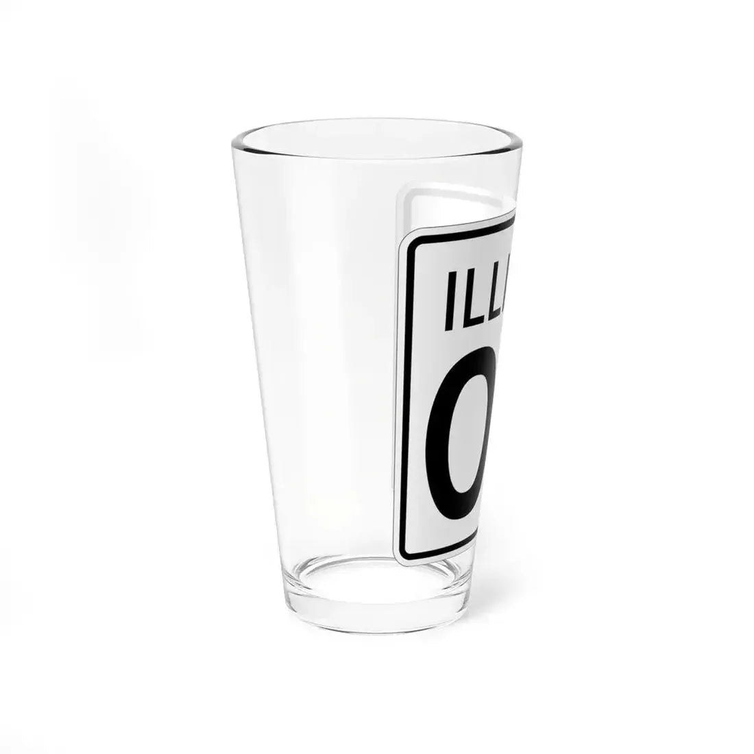 Illinois 00 1960 (Illinois) (Road Sign) Pint Glass 16oz - Go Mug Yourself