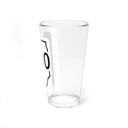 Illinois 000 1950 (Illinois) (Road Sign) Pint Glass 16oz - Go Mug Yourself