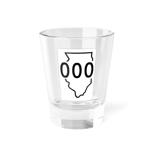 Illinois 000 1950 (Illinois) (Road Sign) Shot Glass 1.5oz 1.5oz - Go Mug Yourself