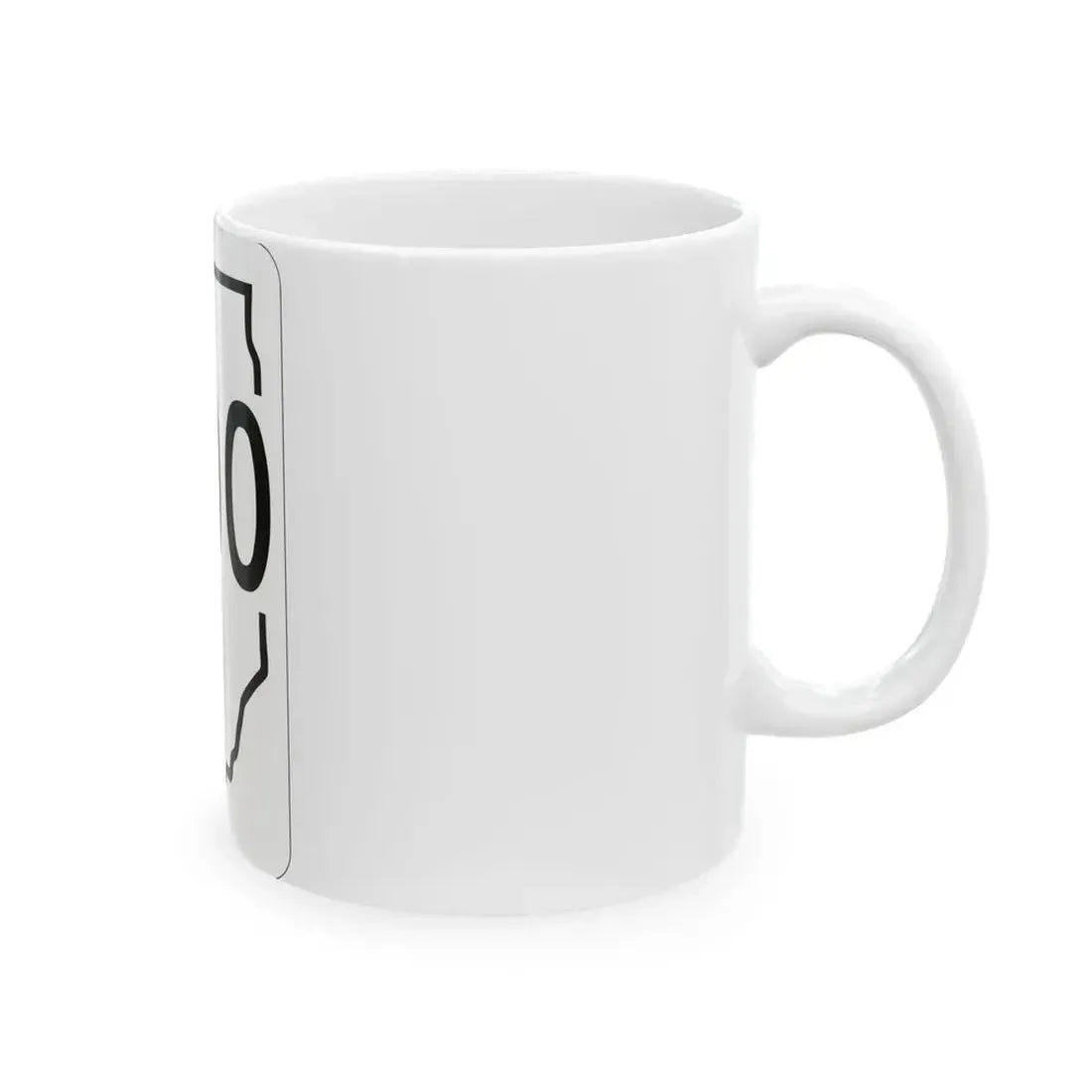 Illinois 000 1950 (Illinois) (Road Sign) White Coffee Mug - Go Mug Yourself