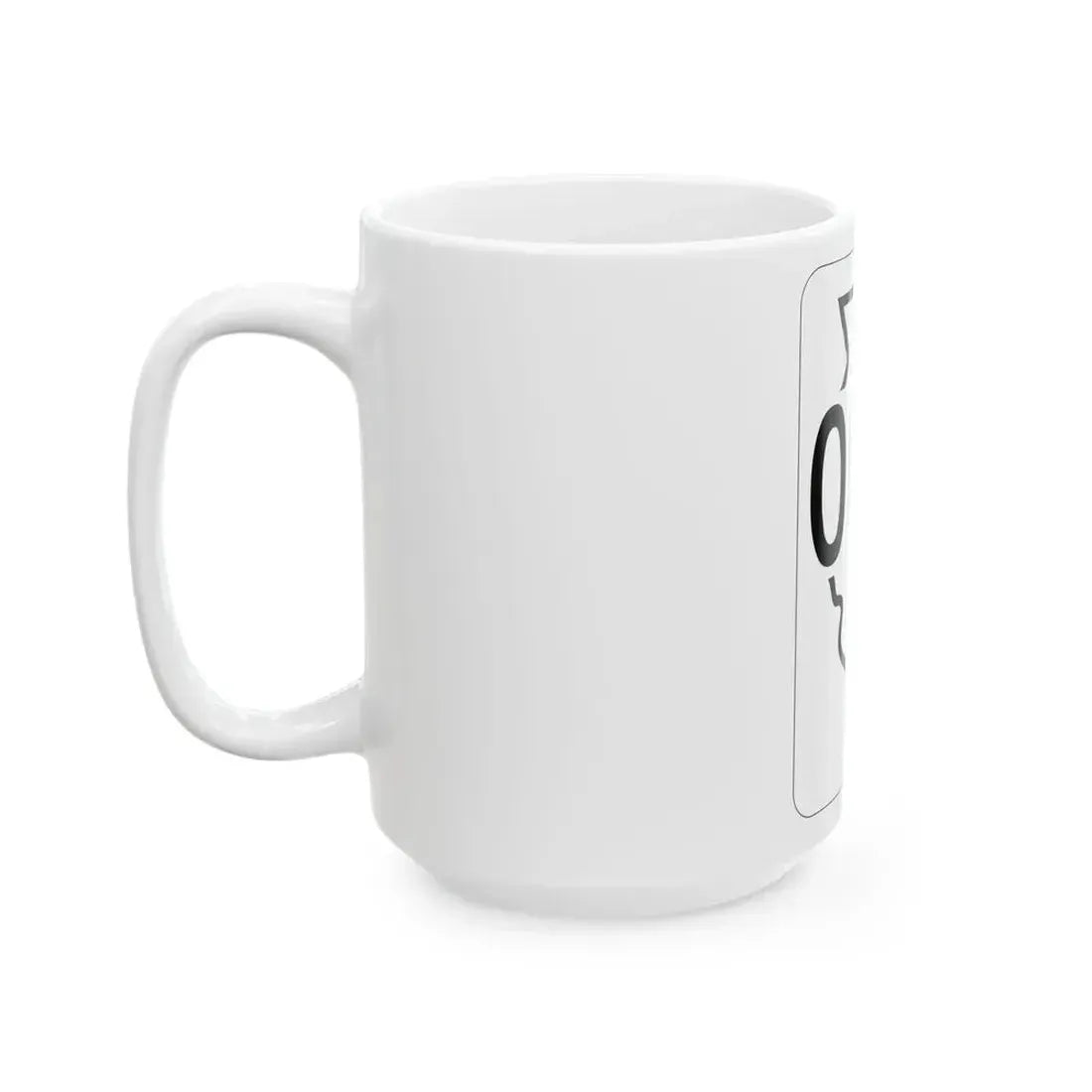 Illinois 000 1950 (Illinois) (Road Sign) White Coffee Mug - Go Mug Yourself