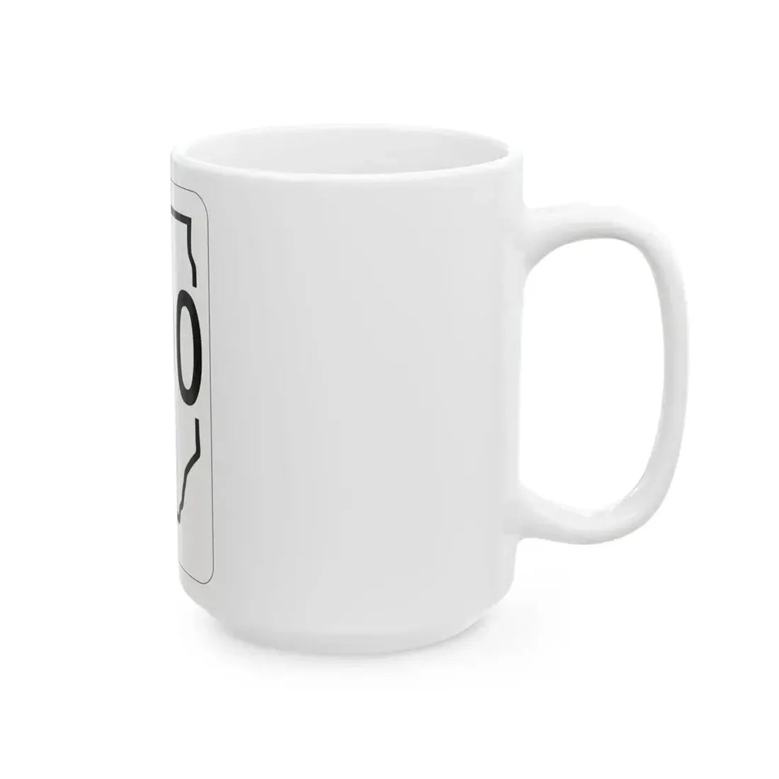 Illinois 000 1950 (Illinois) (Road Sign) White Coffee Mug - Go Mug Yourself