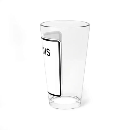 Illinois 1 (Illinois) (Road Sign) Pint Glass 16oz - Go Mug Yourself