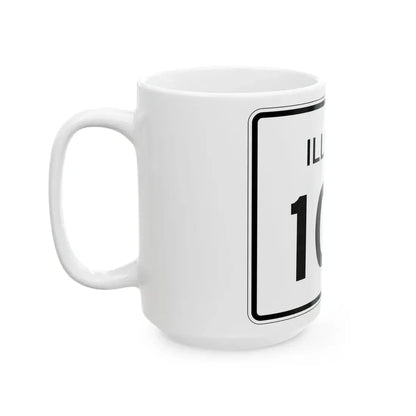 Illinois 102 (Illinois) (Road Sign) White Coffee Mug - Go Mug Yourself