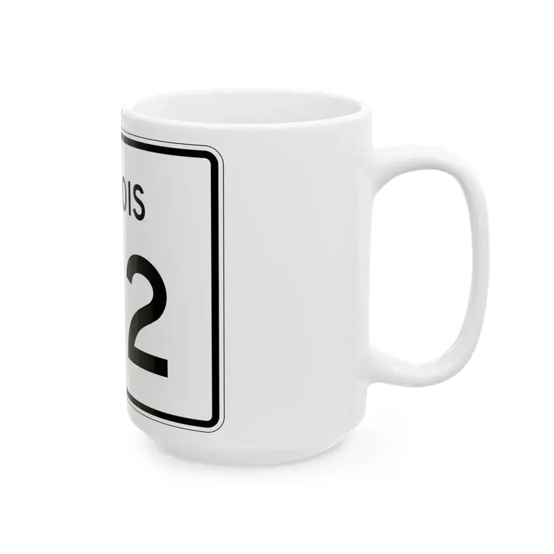 Illinois 102 (Illinois) (Road Sign) White Coffee Mug - Go Mug Yourself