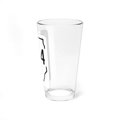 Illinois 104 1950 (Illinois) (Road Sign) Pint Glass 16oz - Go Mug Yourself