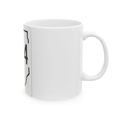 Illinois 104 1950 (Illinois) (Road Sign) White Coffee Mug - Go Mug Yourself