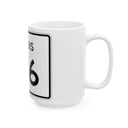 Illinois 106 (Illinois) (Road Sign) White Coffee Mug - Go Mug Yourself