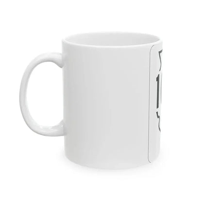 Illinois 107 1950 (Illinois) (Road Sign) White Coffee Mug - Go Mug Yourself
