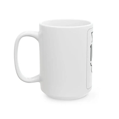 Illinois 107 1950 (Illinois) (Road Sign) White Coffee Mug - Go Mug Yourself