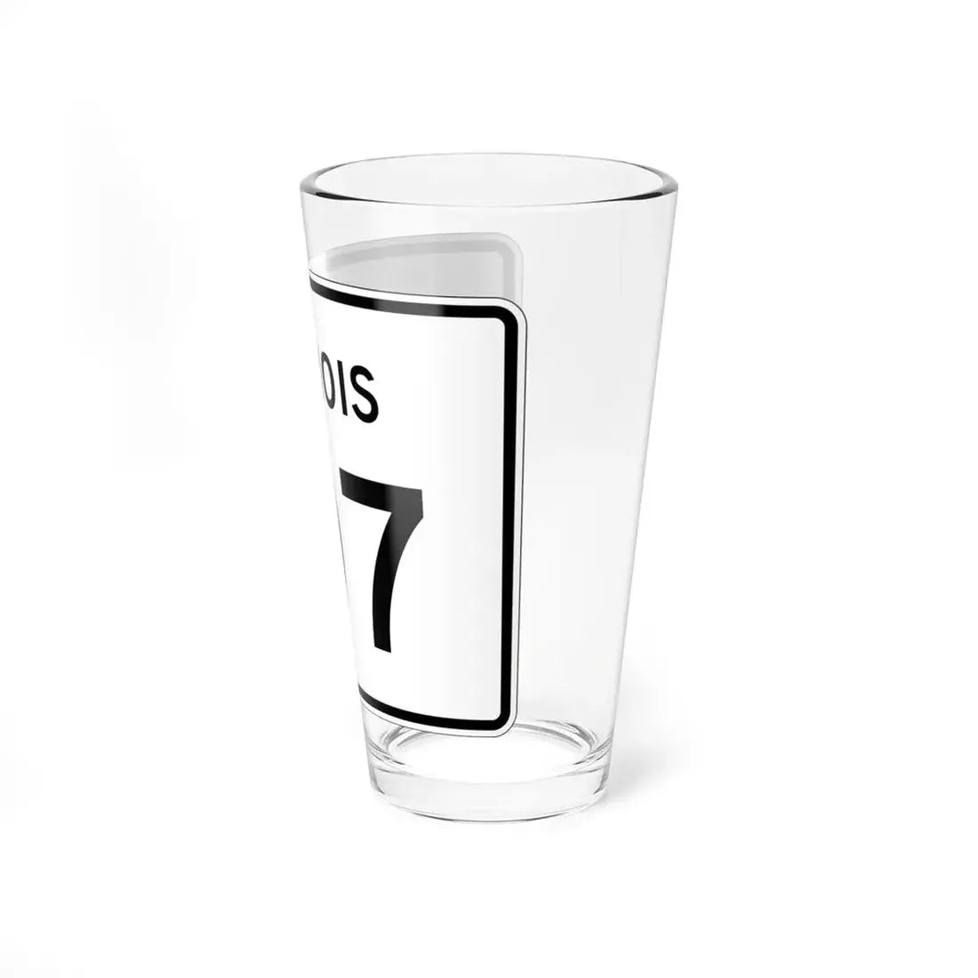 Illinois 107 (Illinois) (Road Sign) Pint Glss 16oz - Go Mug Yourself