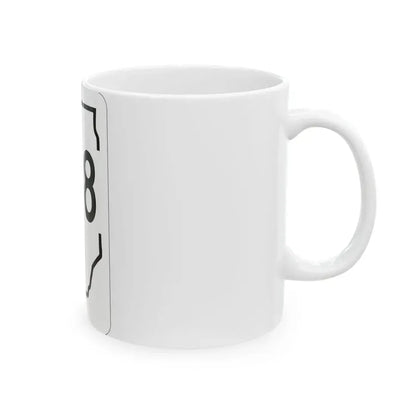Illinois 108 1950 (Illinois) (Road Sign) White Coffee Mug - Go Mug Yourself