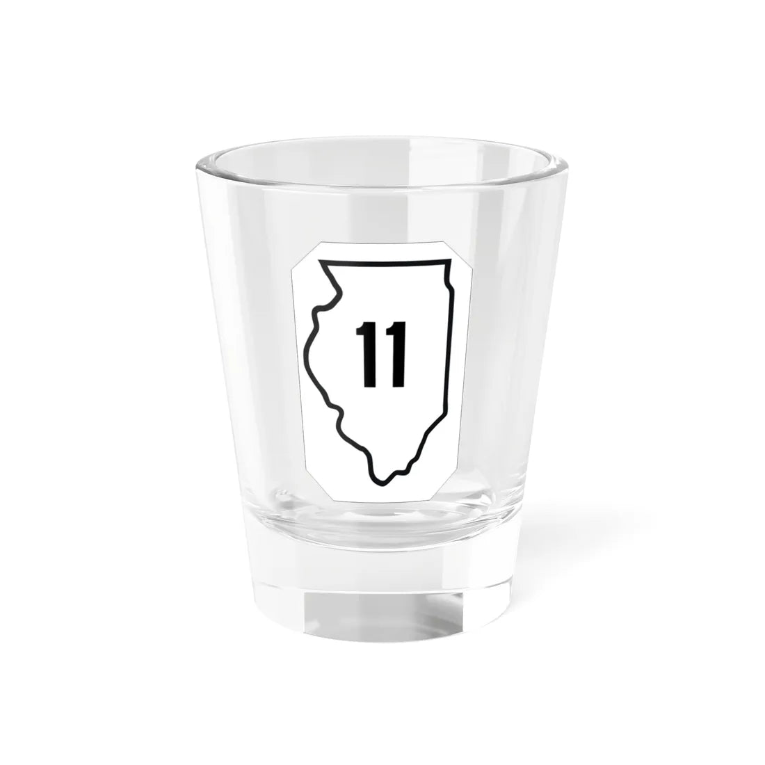 Illinois 11 1926 (Illinois) (Road Sign) Shot Glass 1.5oz 1.5oz - Go Mug Yourself
