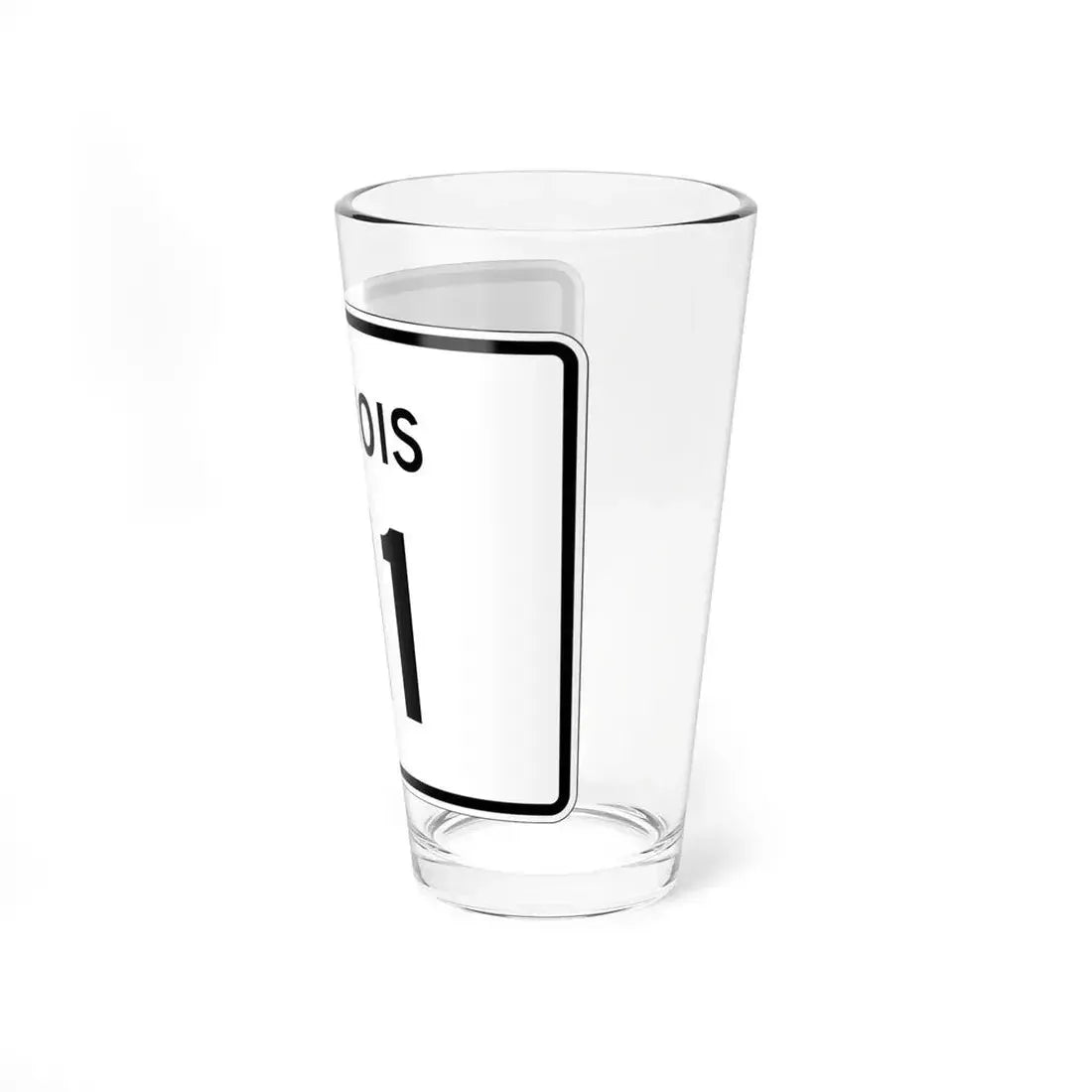 Illinois 111 (Illinois) (Road Sign) Pint Glass 16oz - Go Mug Yourself