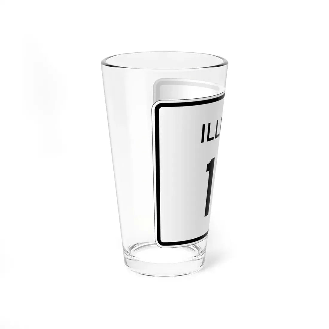 Illinois 111 (Illinois) (Road Sign) Pint Glss 16oz - Go Mug Yourself