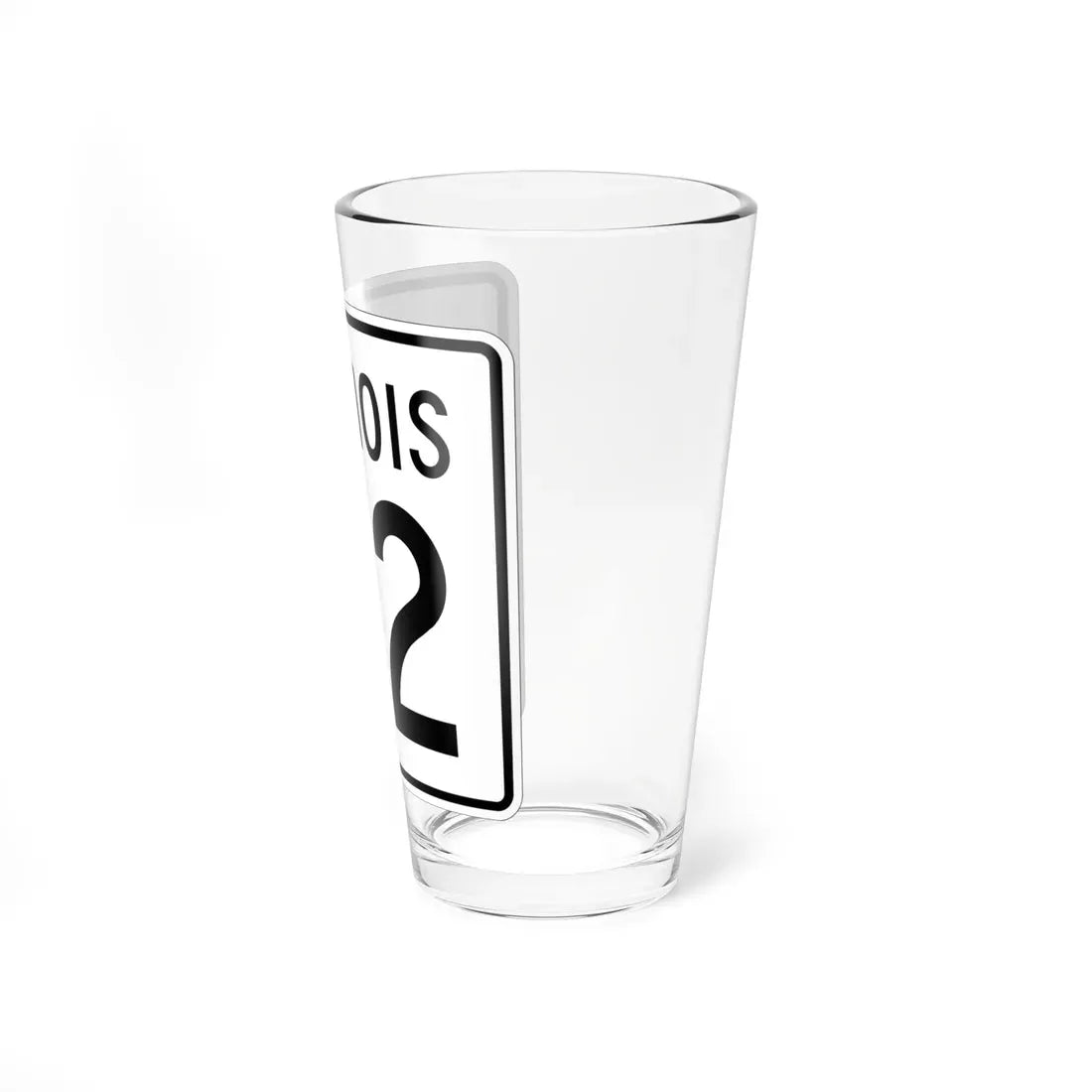Illinois 112 1960 (Illinois) (Road Sign) Pint Glass 16oz - Go Mug Yourself