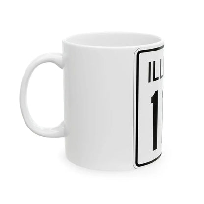 Illinois 112 1960 (Illinois) (Road Sign) White Coffee Mug - Go Mug Yourself