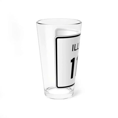 Illinois 112 (Illinois) (Road Sign) Pint Glss 16oz - Go Mug Yourself